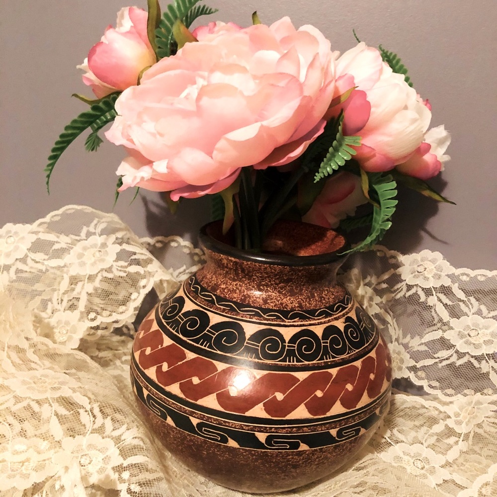 Vintage Handcrafted Clay Vase